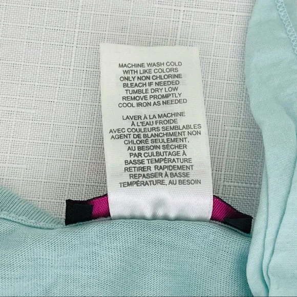 BEACHY AVON MARK top lightweight sleeveless tie front green tank top bohemian M - Picture 7 of 9